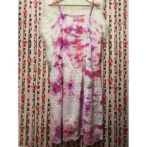 Free People | Tie Dye Eyelet Maxi Dress Large